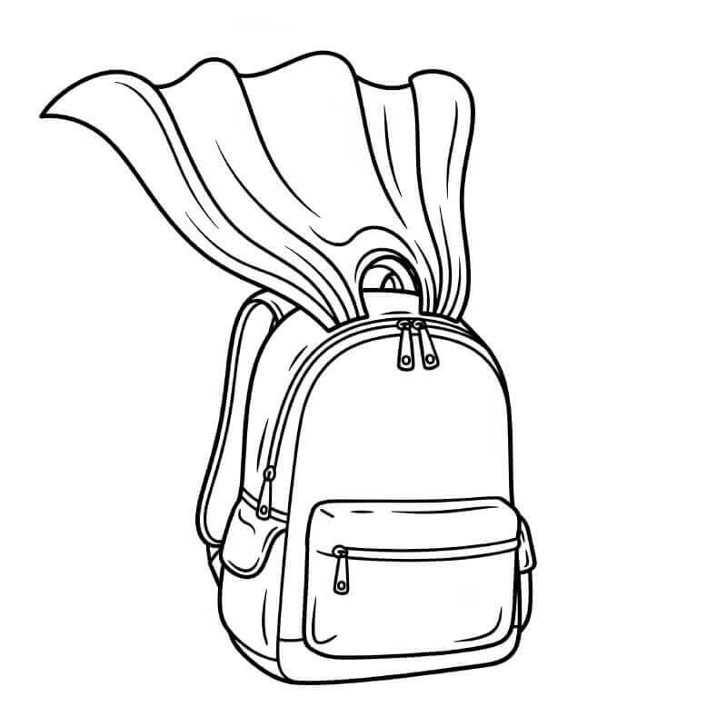 Immagine Zaino da colorare