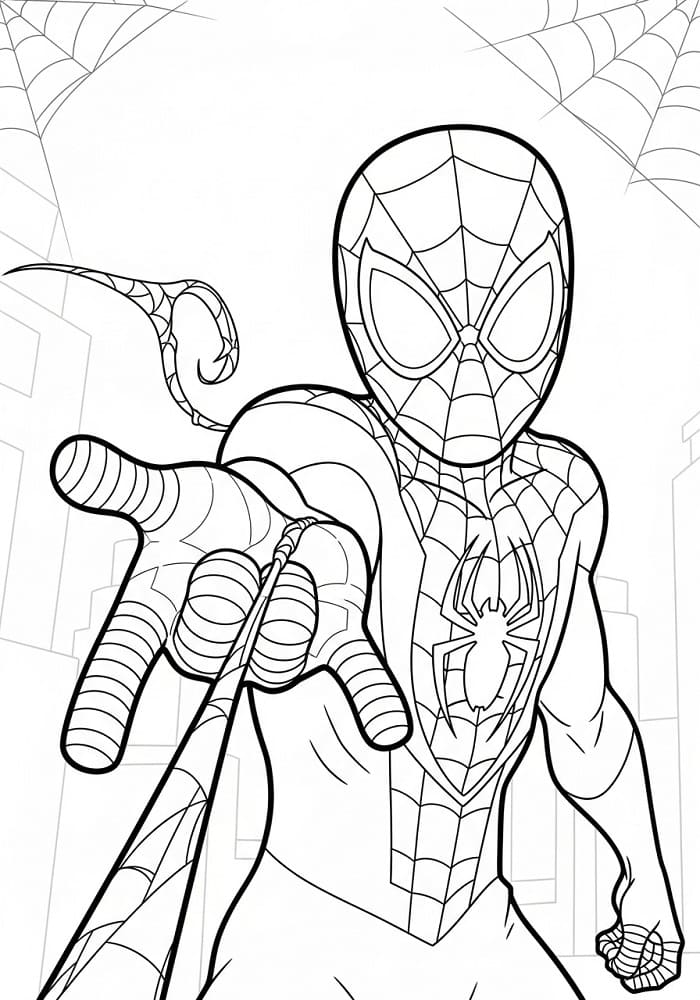 Miles Morales Animato da colorare