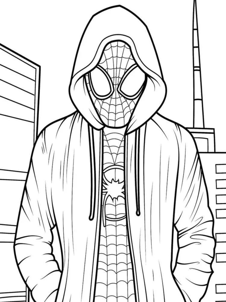 Miles Morales Cartone da colorare