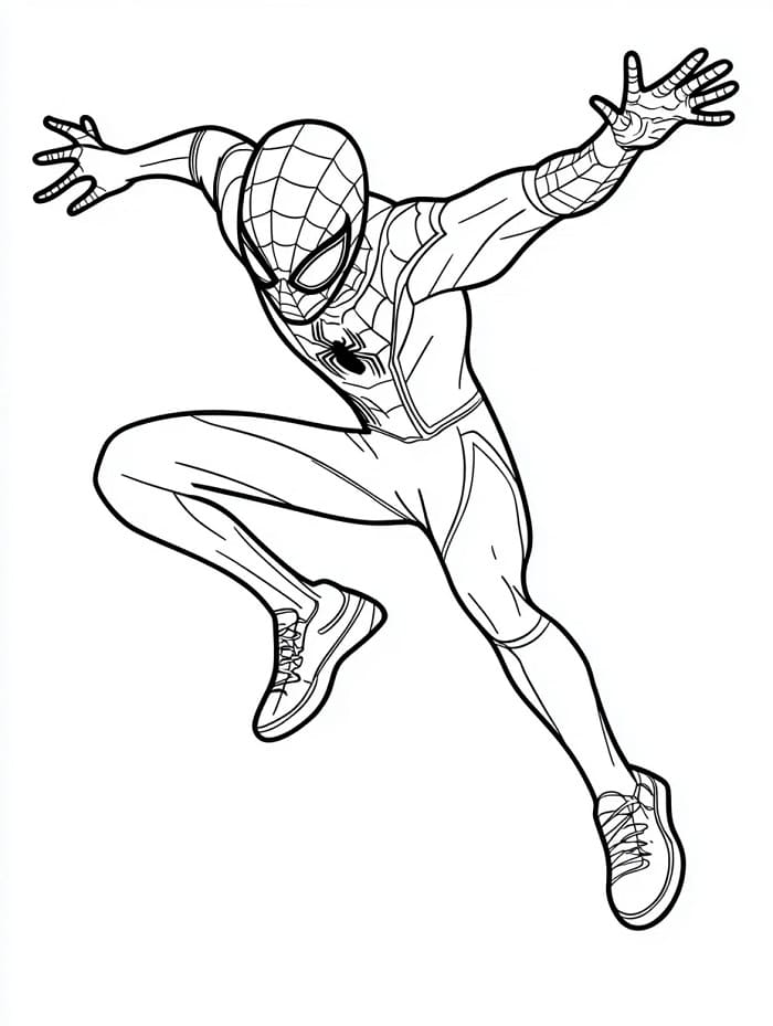 Miles Morales Fantastico da colorare