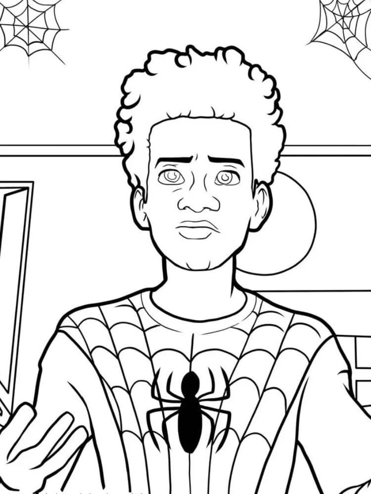 Miles Morales Grazioso da colorare