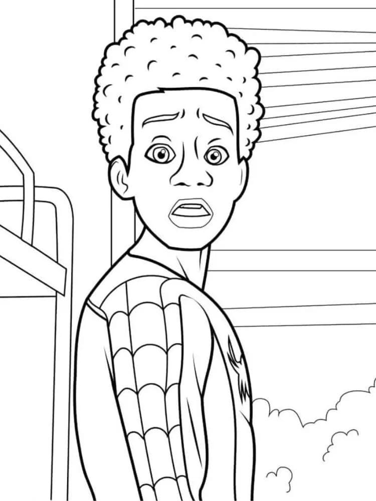 Miles Morales Spider-Man da colorare