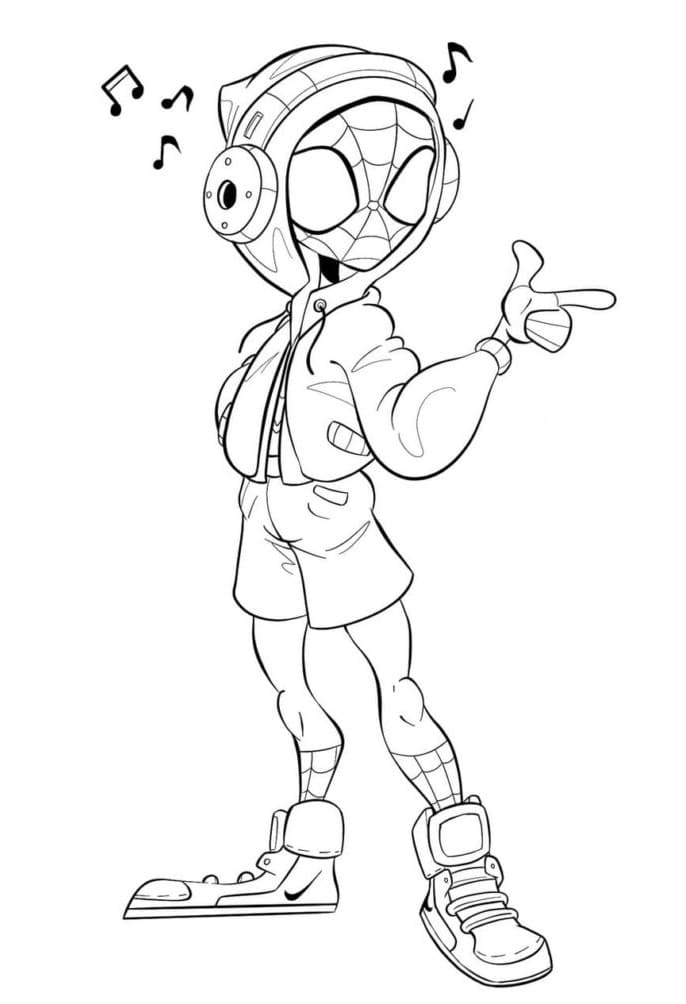 Miles Morales Stampabile da colorare