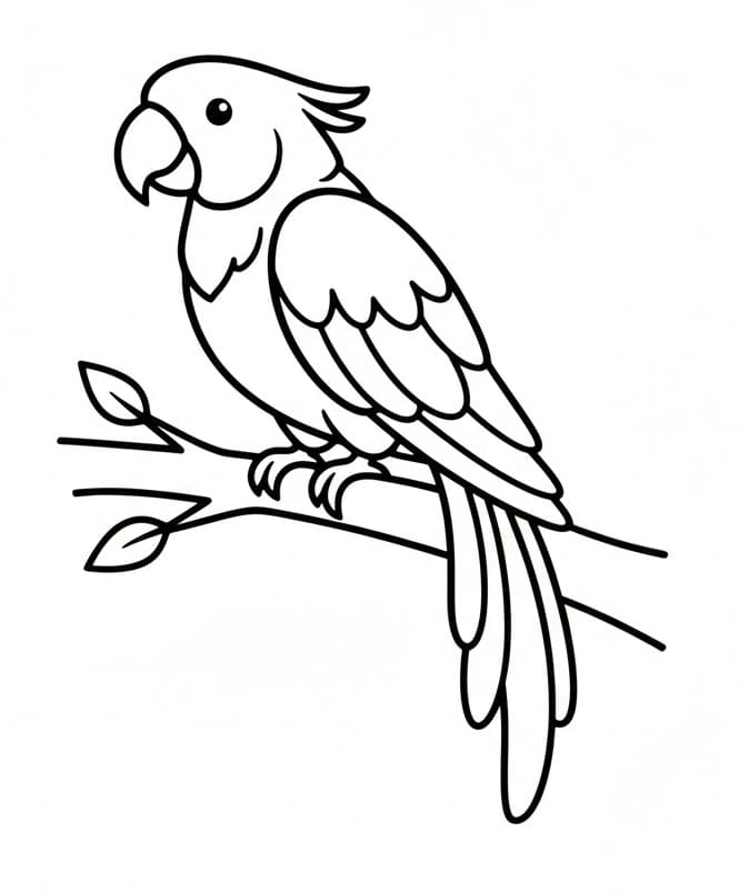 Pappagallo Meraviglioso da colorare