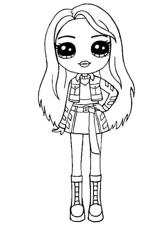 Rainbow High Skyler da colorare