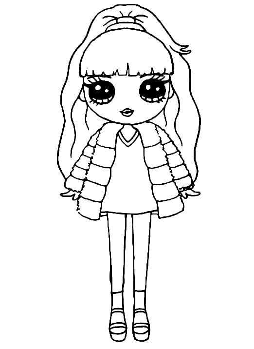 Rainbow High Violet da colorare