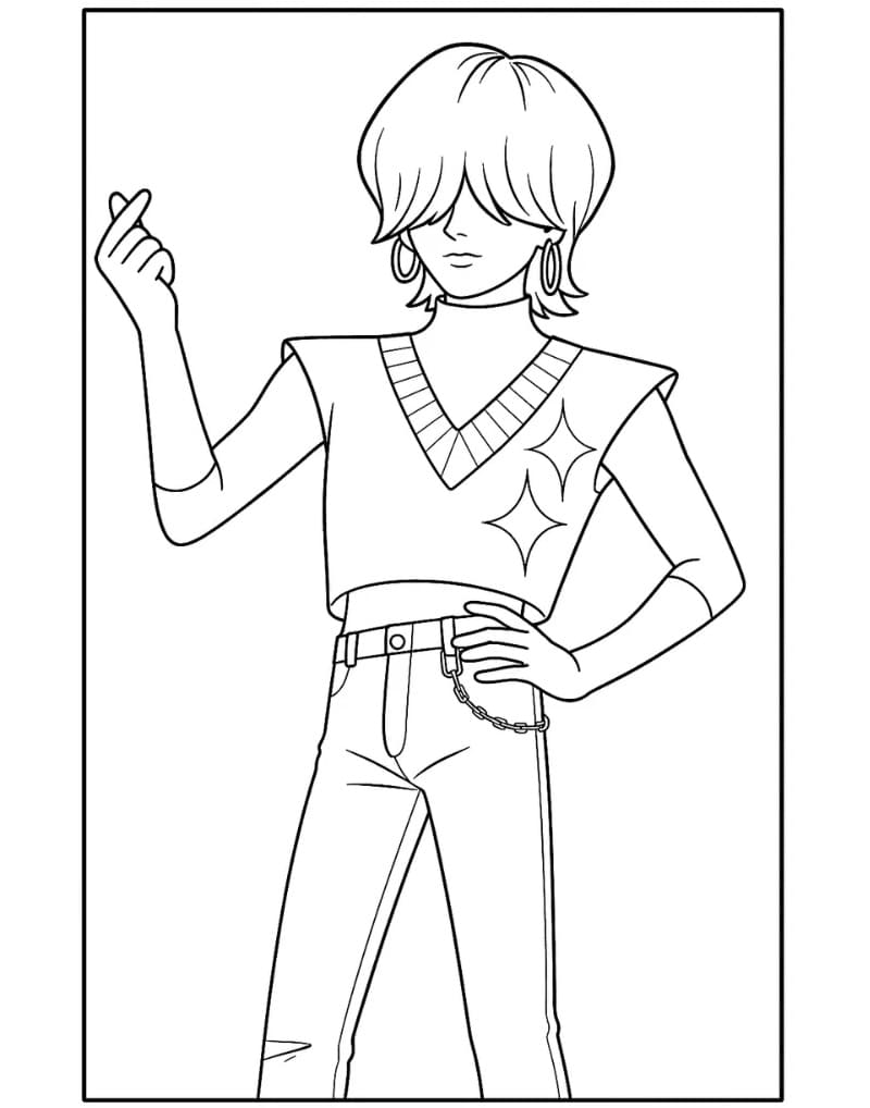 Saja Boys Cartone da colorare