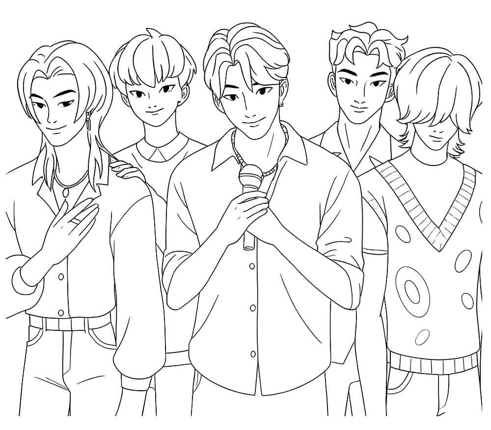 Saja Boys Spettacolari da colorare