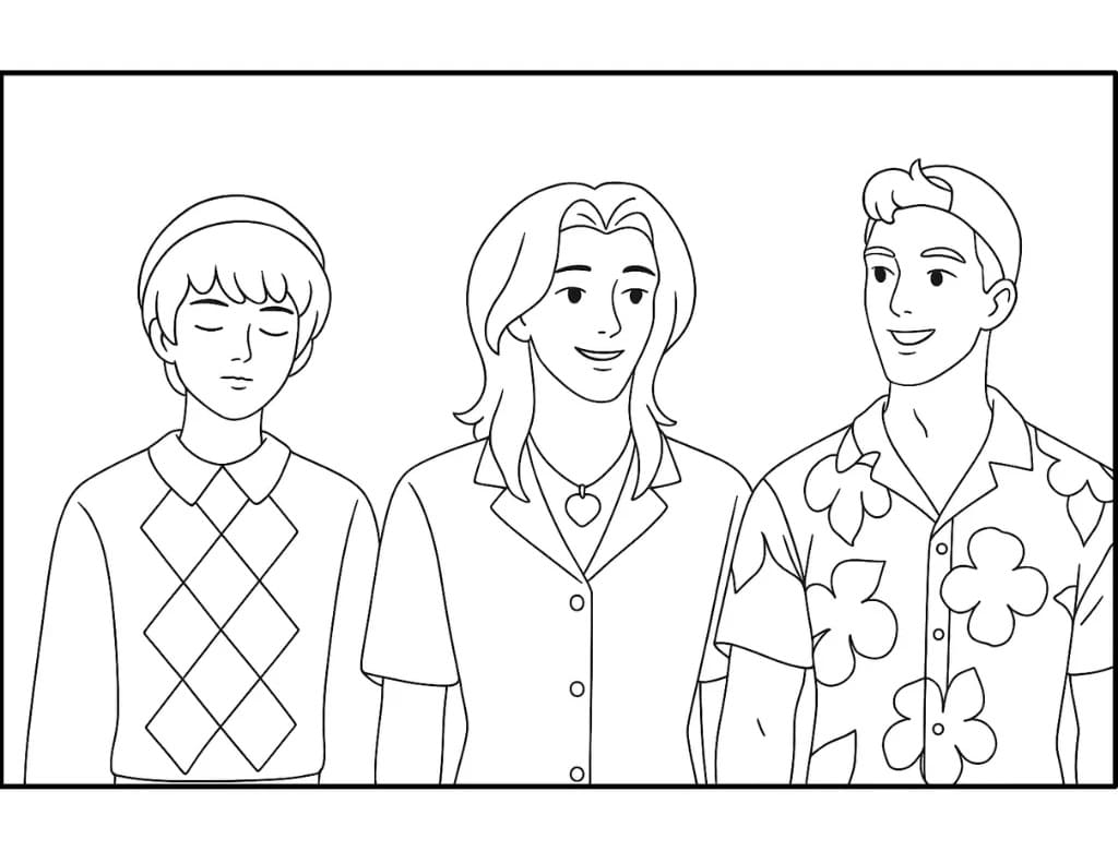 Saja Boys per Bimbi di 5 Anni da colorare