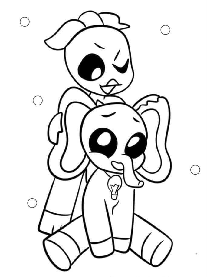 Smiling Critters Immagine Stampabile da colorare