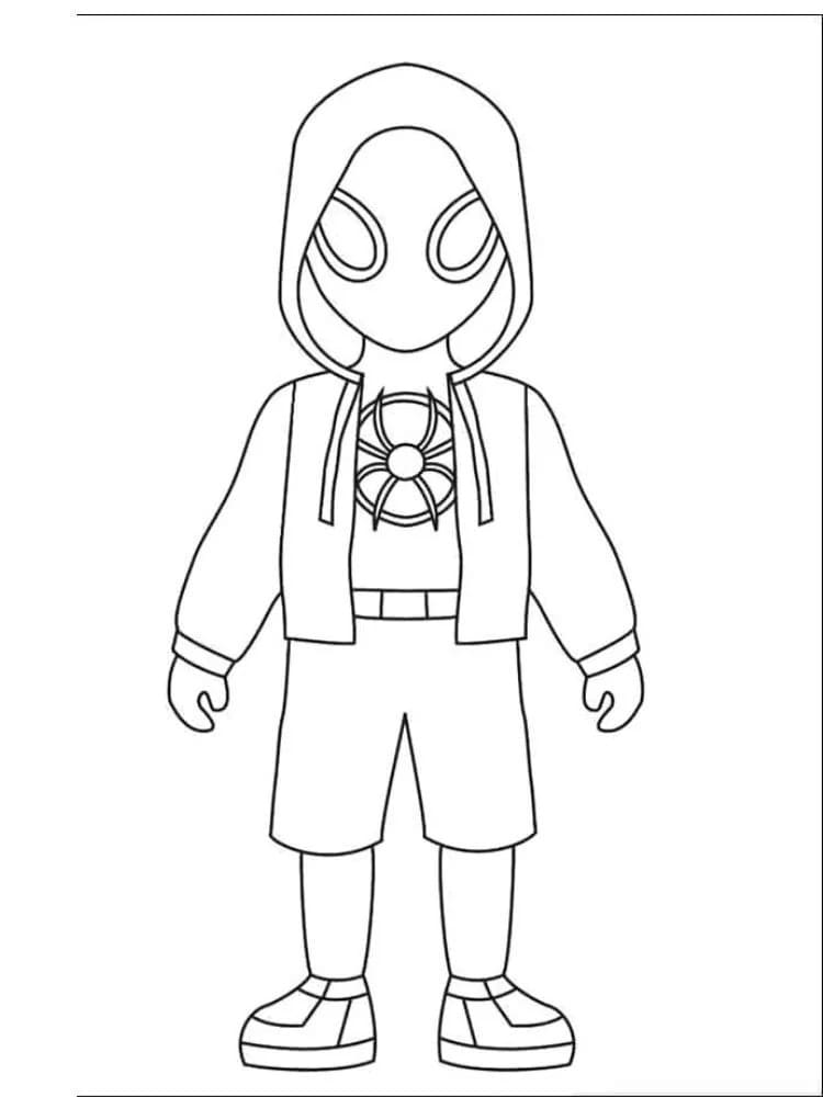 Spider-Man Miles Morales da colorare