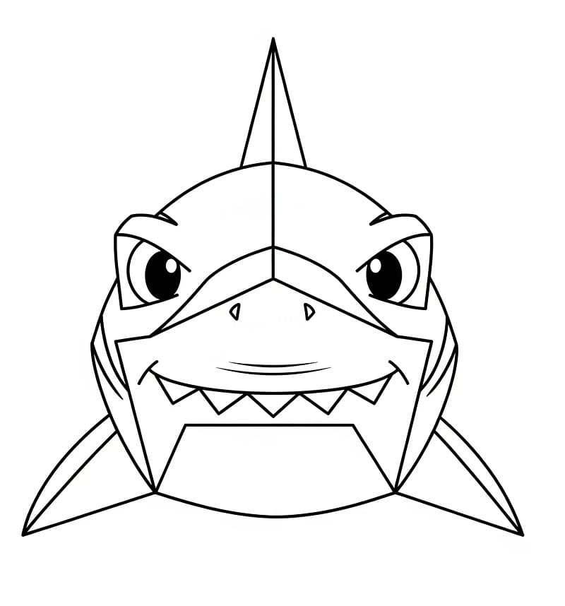 Squalo Straordinario da colorare