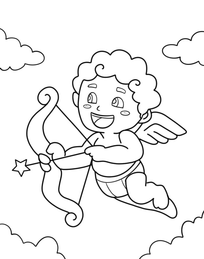 Stampa Cupido da colorare