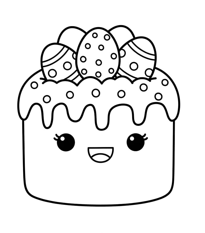 Stampa Torta da colorare