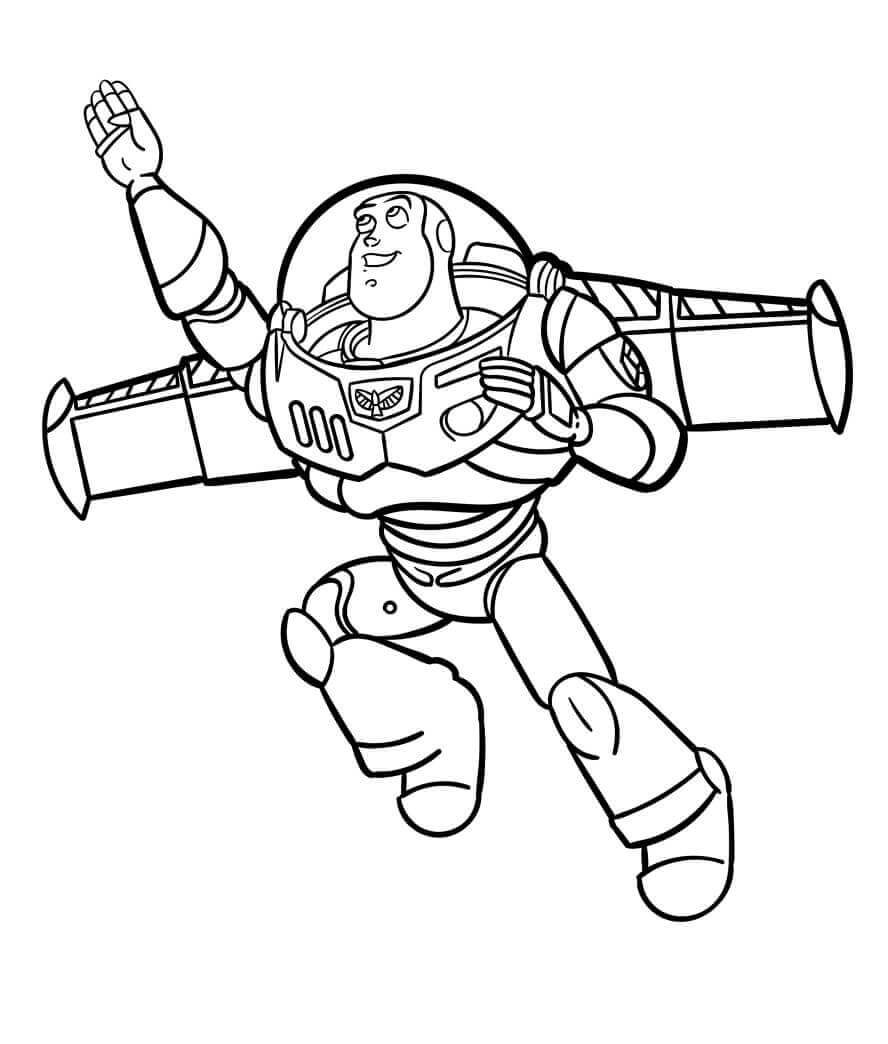 Stampabile Buzz Lightyear Omaggio da colorare