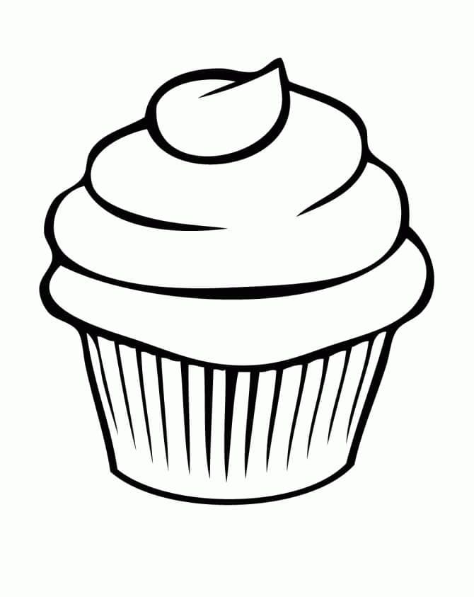 Stampabile Gratis Cupcake da colorare