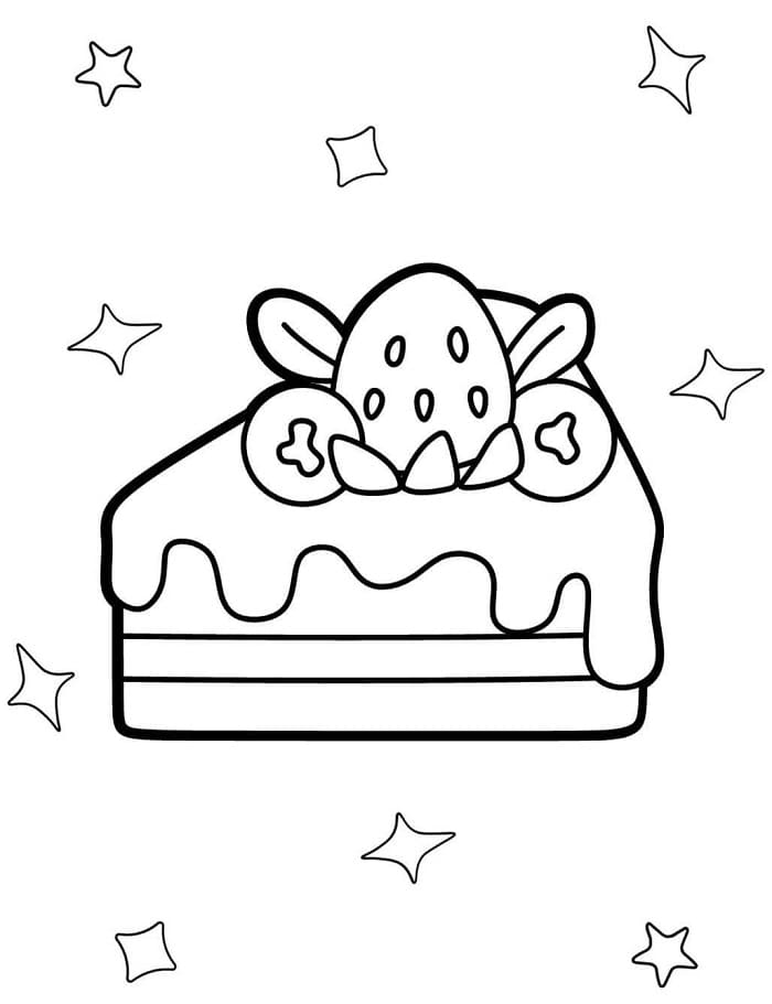 Torta Omaggio da colorare