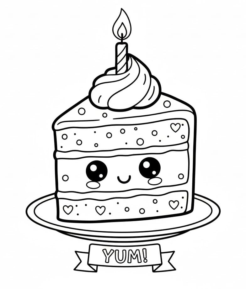 Torta Splendida da colorare