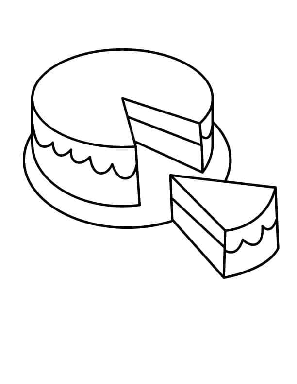 Torta Stampabile per Piccoli da colorare