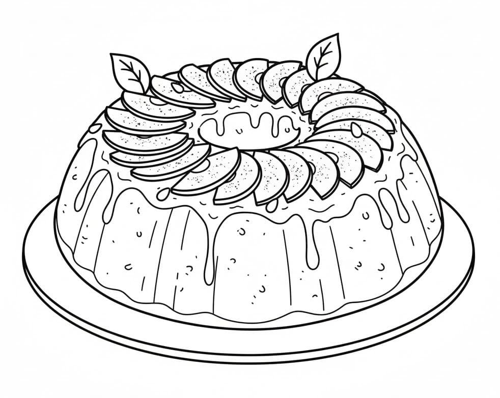 Torta Straordinaria da colorare