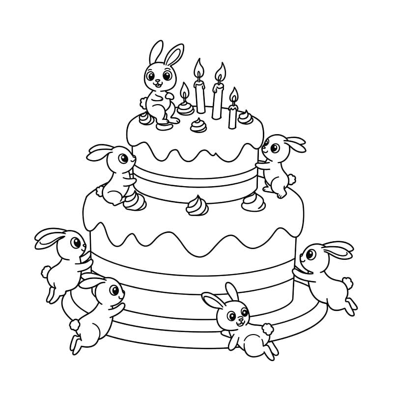 Torta da Stampare da colorare