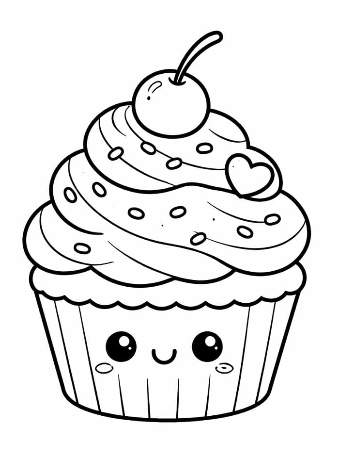 Cupcake da colorare