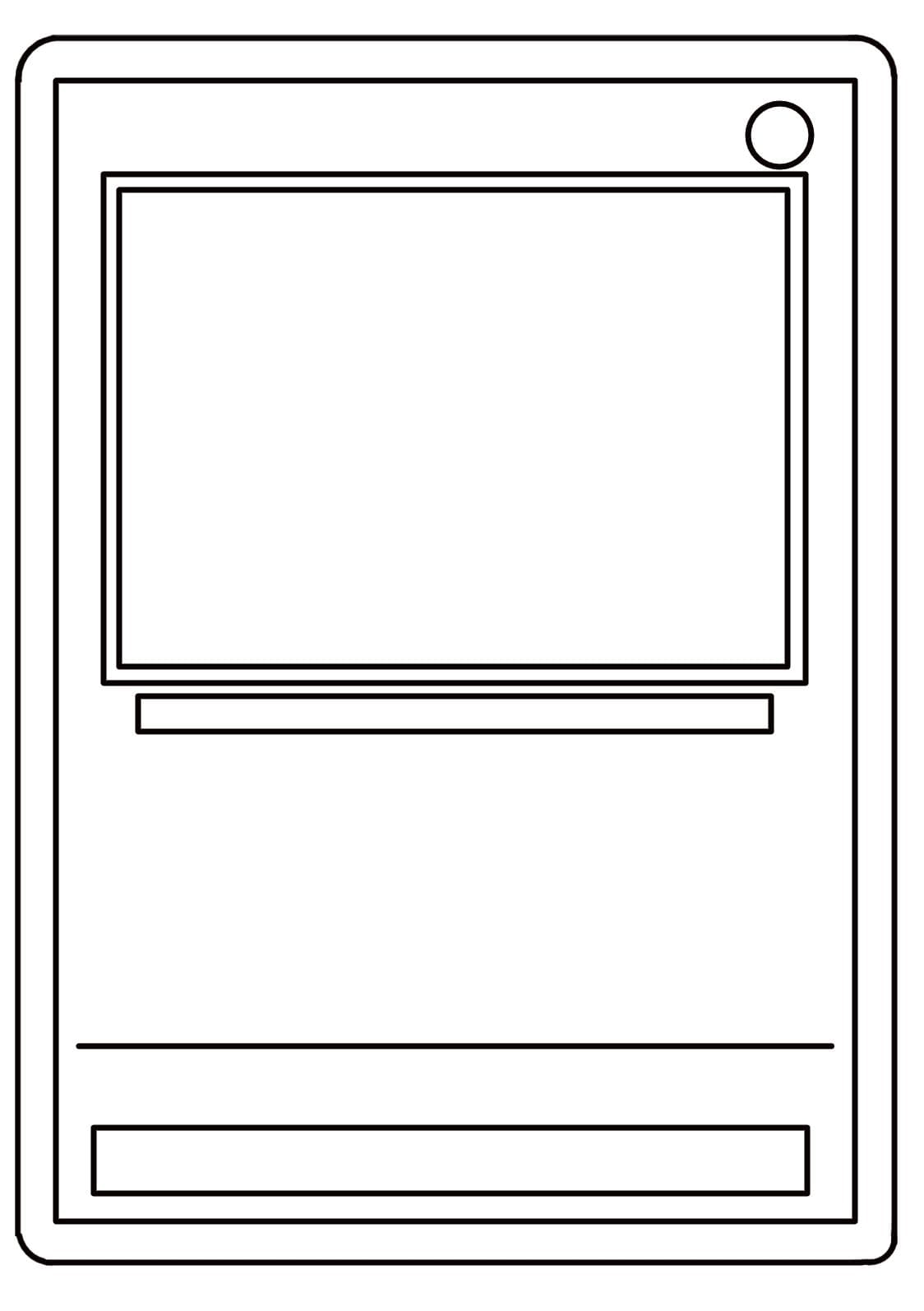 Una carta Pokemon da colorare