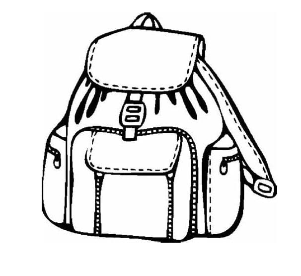 Zaino Gratuito da colorare