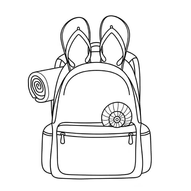 Zaino Stampabile per Bambini da colorare