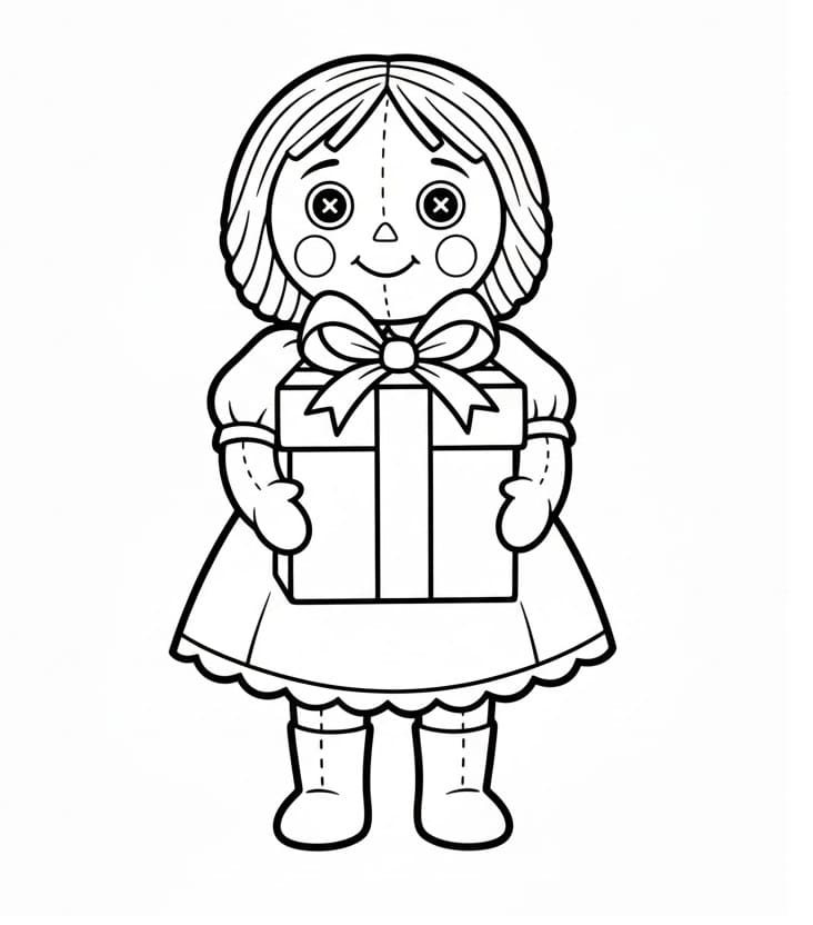 Bambola Animata da colorare