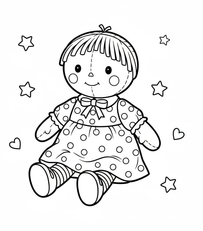 Bambola Carina da colorare