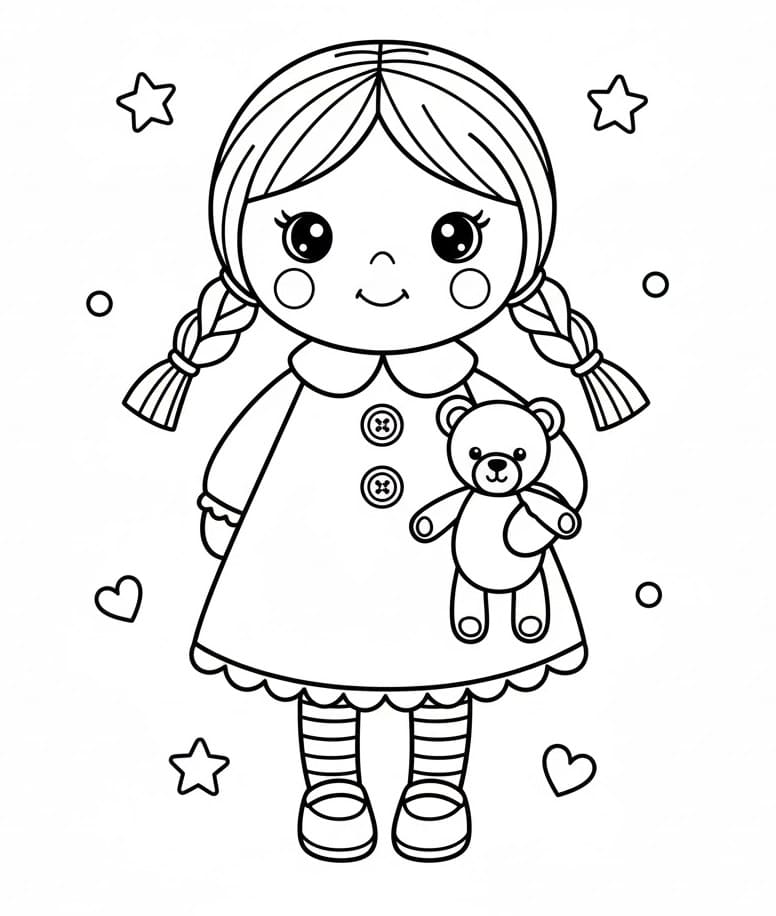 Bambole da colorare