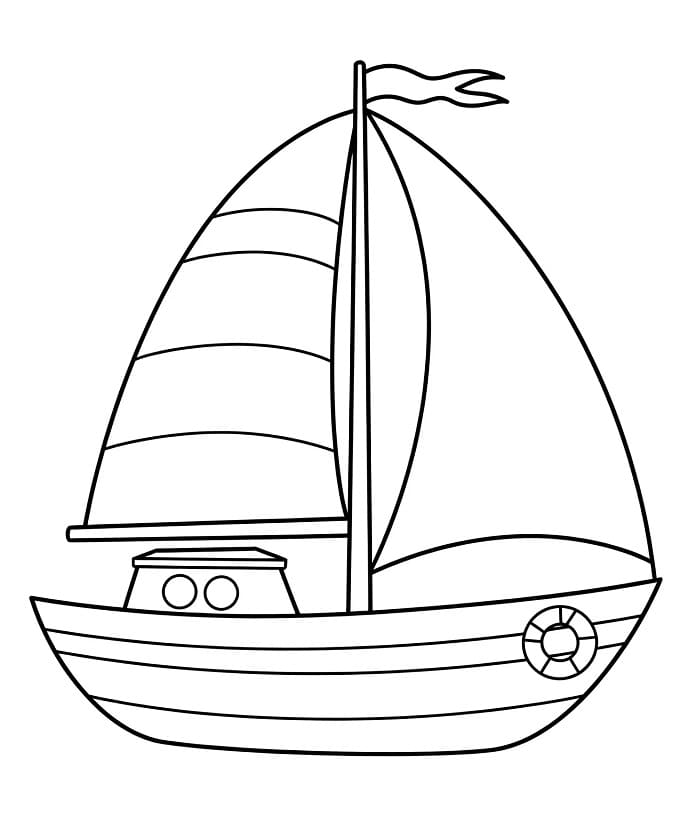 Barca Base da colorare