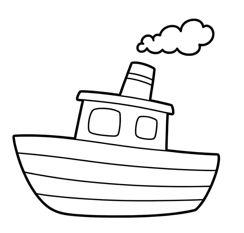 Barca Normale da colorare