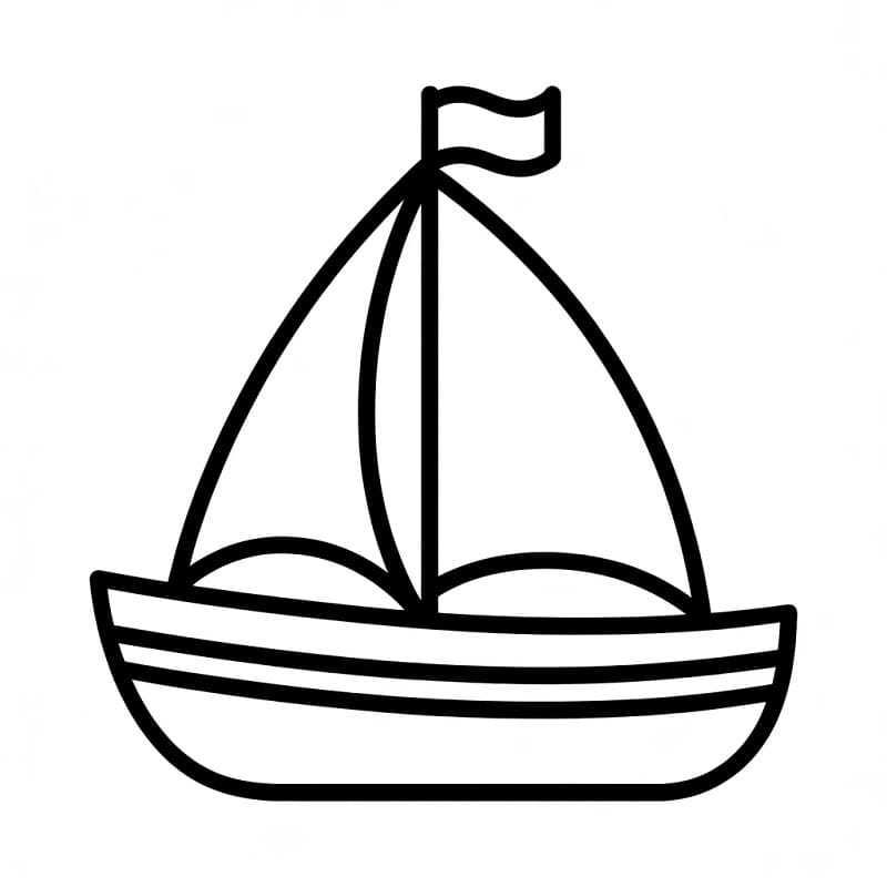 Barca Regalo da colorare