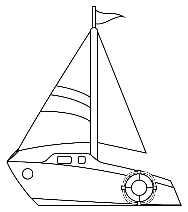 Barca per Bimbi di 2 Anni da colorare