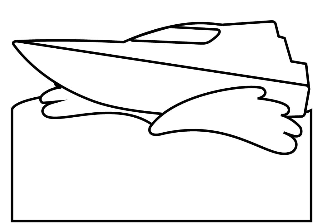 Barca per Bimbi di 4 Anni da colorare