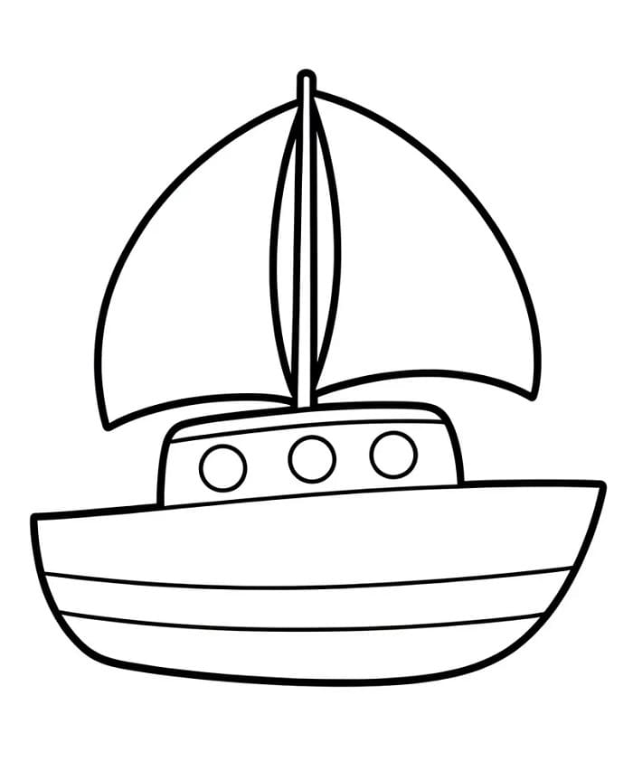 Barca da colorare