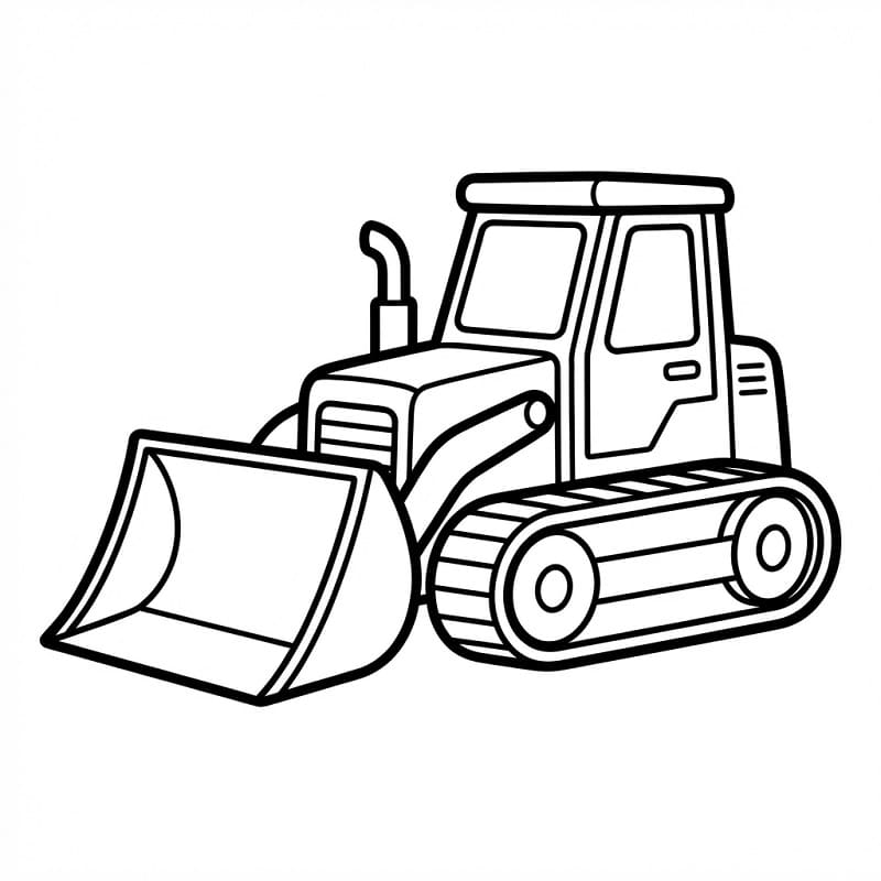 Bulldozer Fantastico da colorare