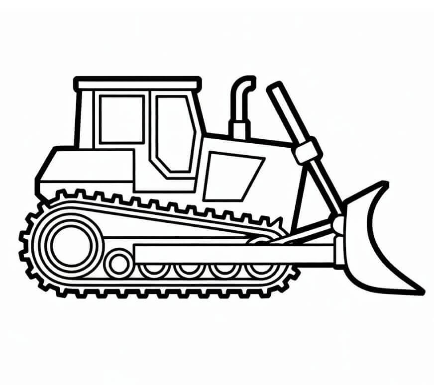 Bulldozer Omaggio da colorare