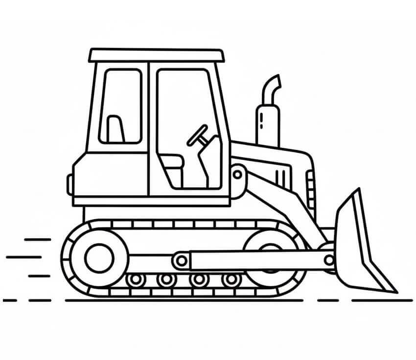 Bulldozer da Stampare da colorare