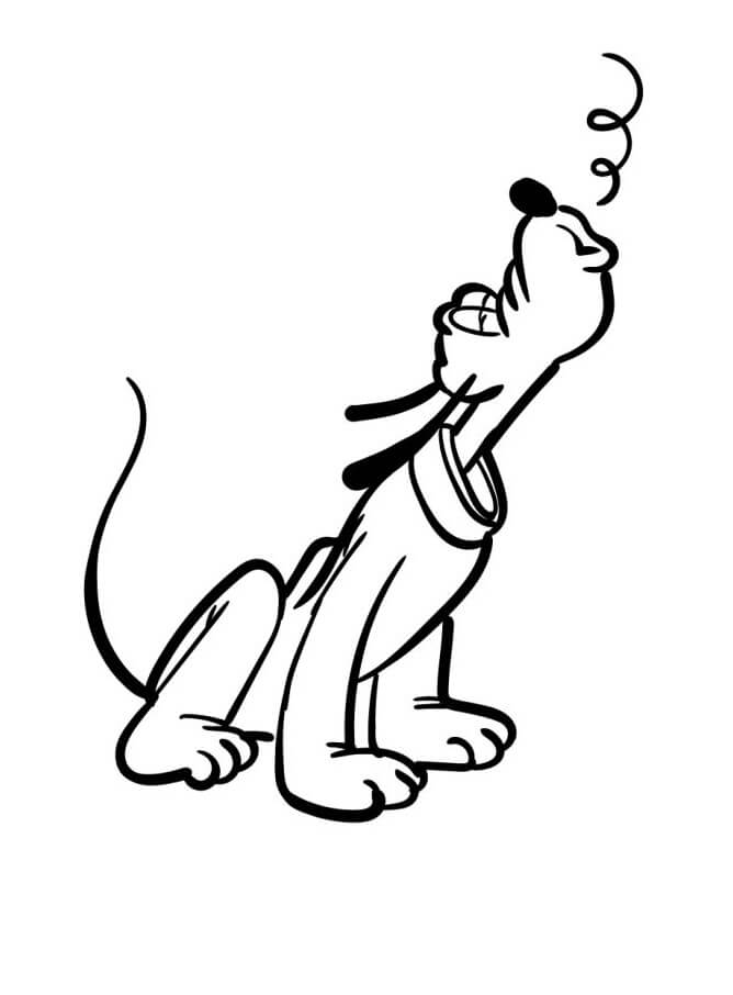 Cane Pluto Disney da colorare