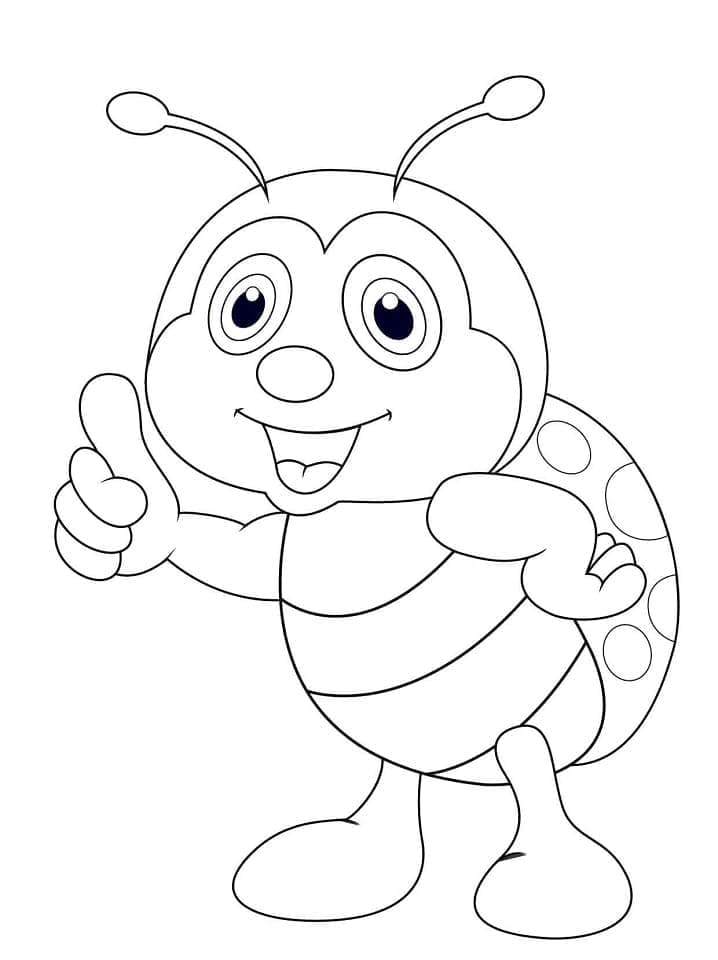 Coccinella 1 da colorare