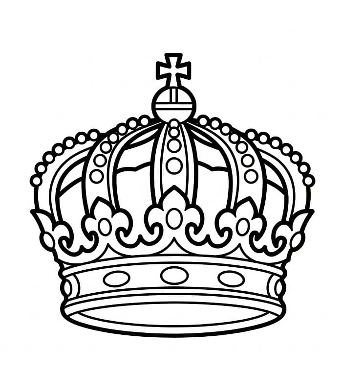 Corona Adorabile da colorare