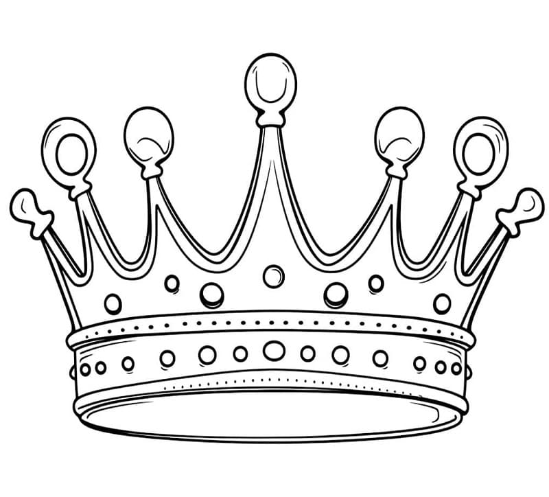 Corona Animata da colorare