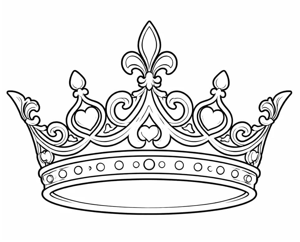 Corona Base da colorare