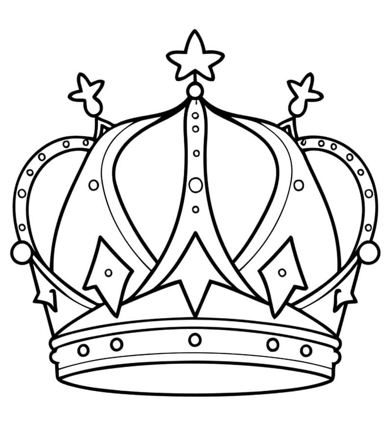 Corona Graziosa da colorare