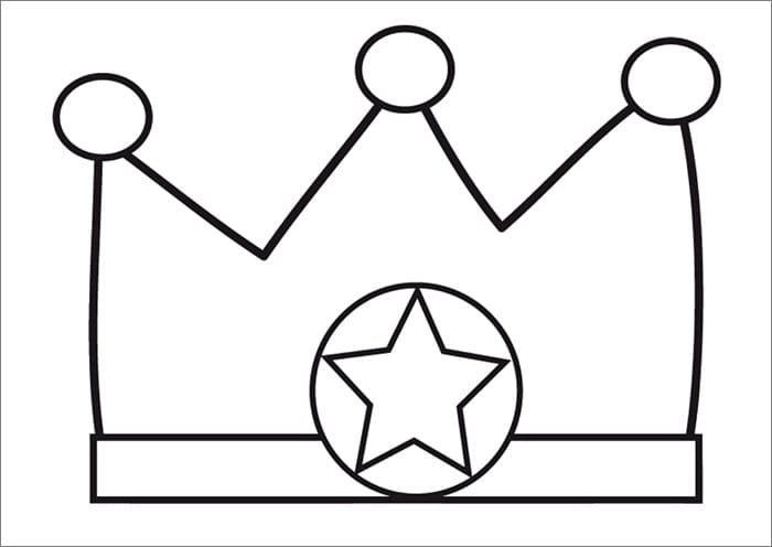 Corona Immagine Gratis da colorare