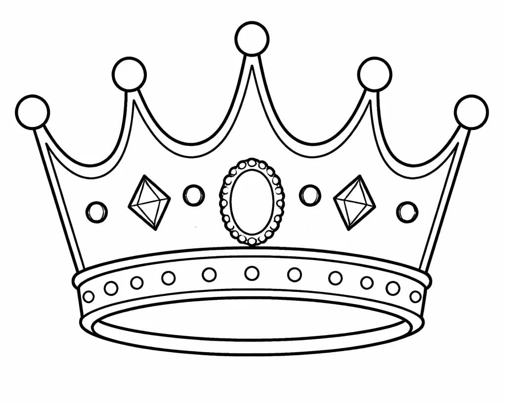 Corona Incantevole da colorare