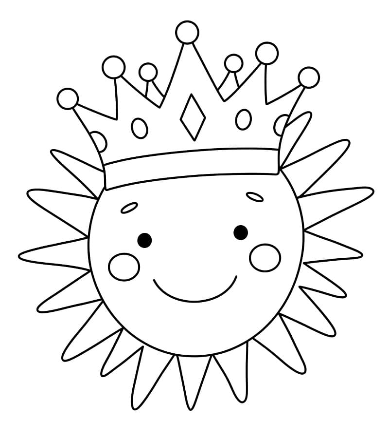 Corona Omaggio da colorare